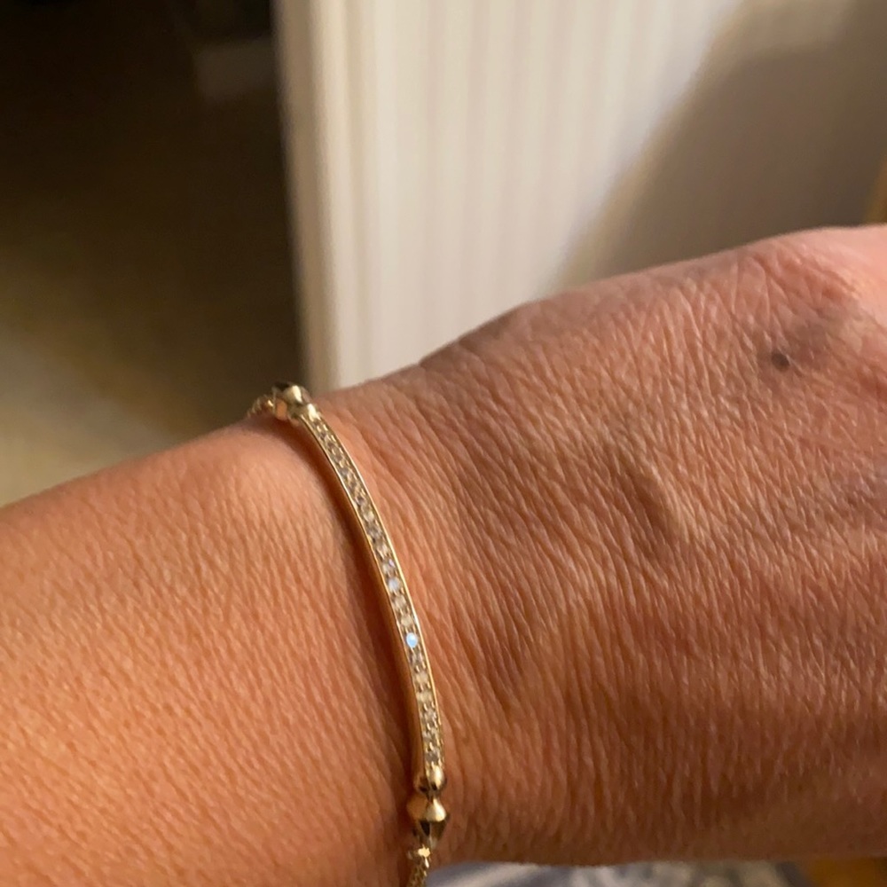 Kendra Scott gold draw string bracelet